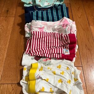 7 pairs two piece long sleeve pajamas